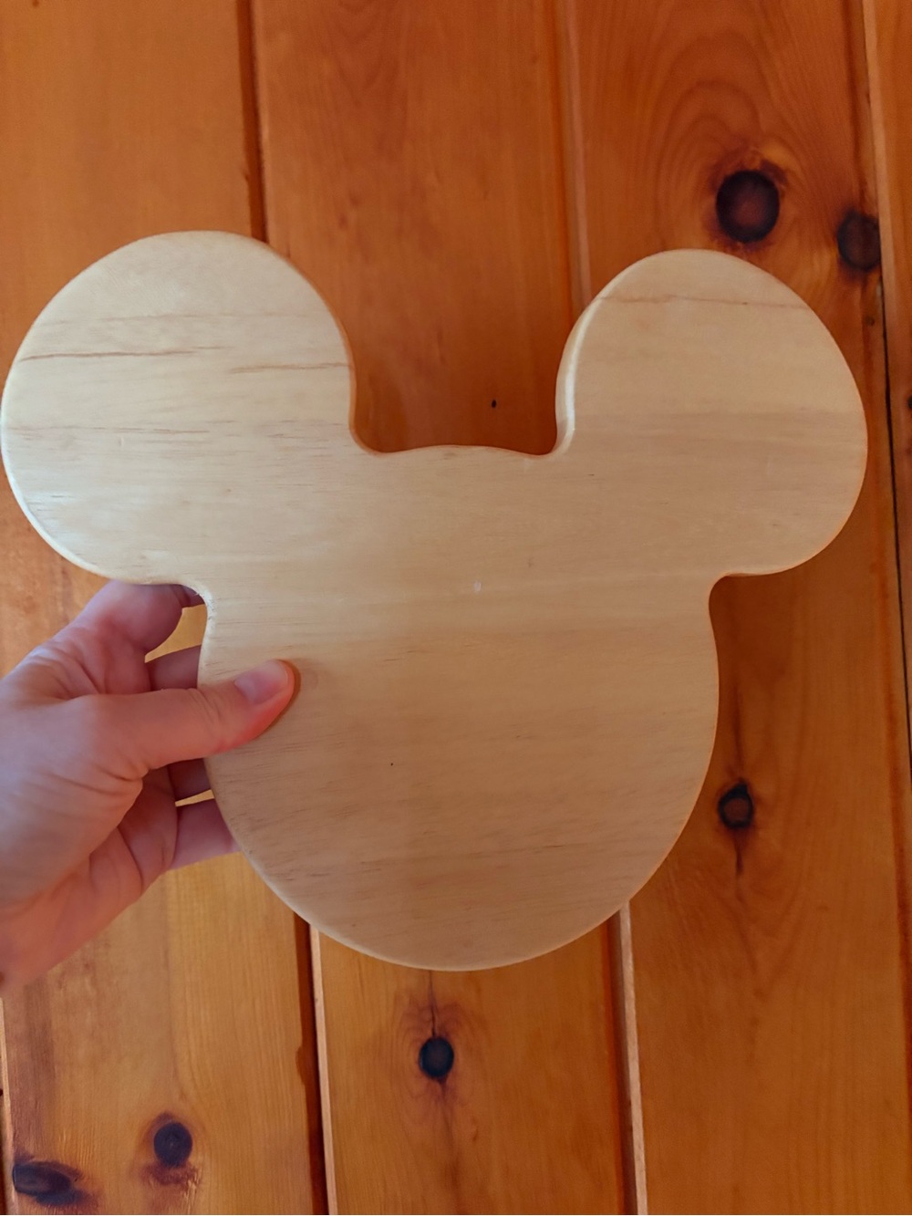 Mickey Mouse cutting serving tray wooden
